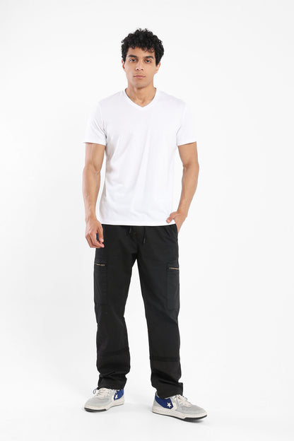 T-Shirt Regular Finished V-Neck - Outlet