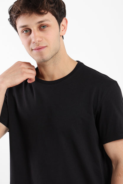 T-Shirt Regular T-Shirt Long-Fit Round Hem - Outlet