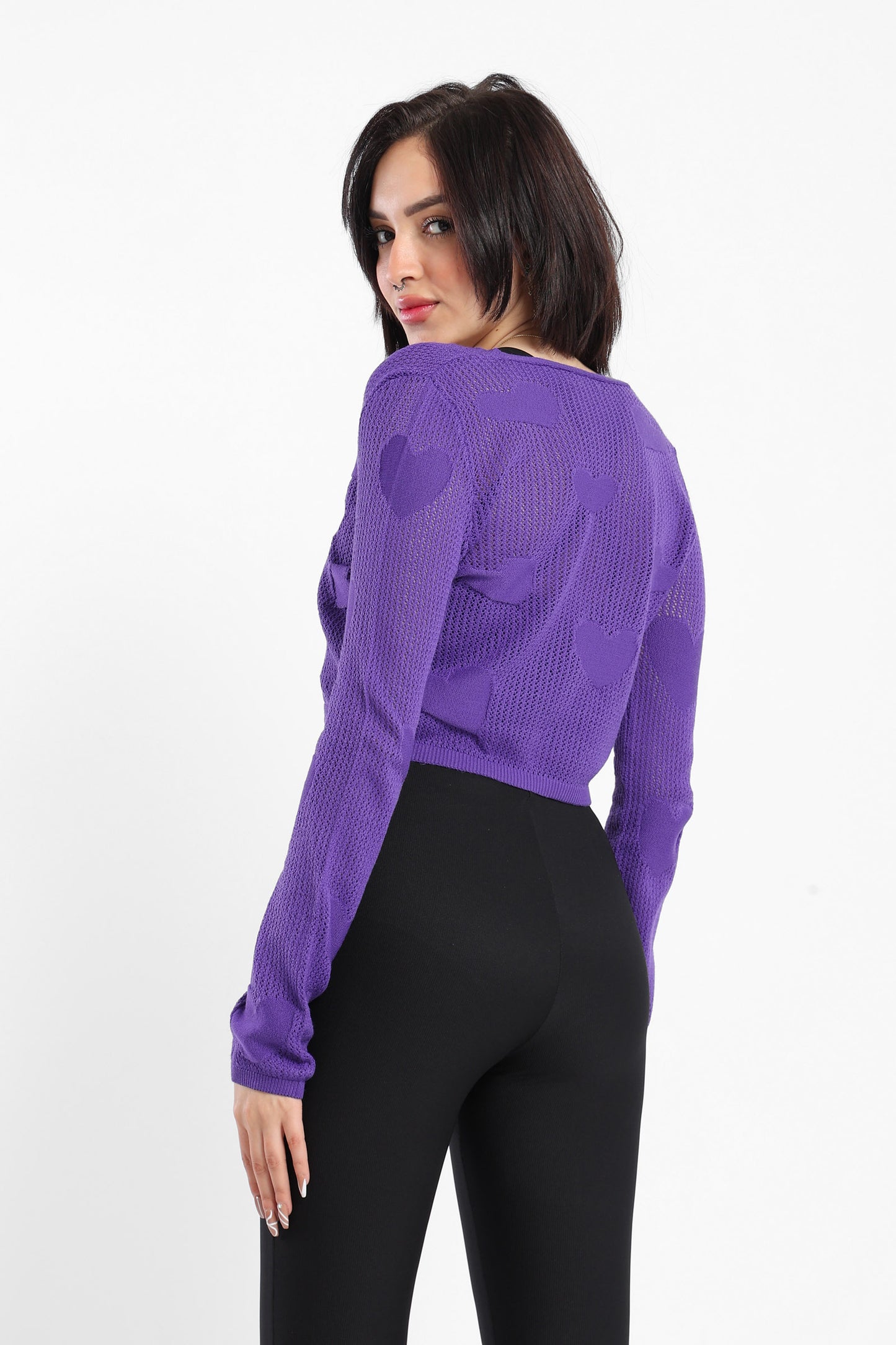 Cardigan Front Buttoned Tricot Cardigan - Outlet