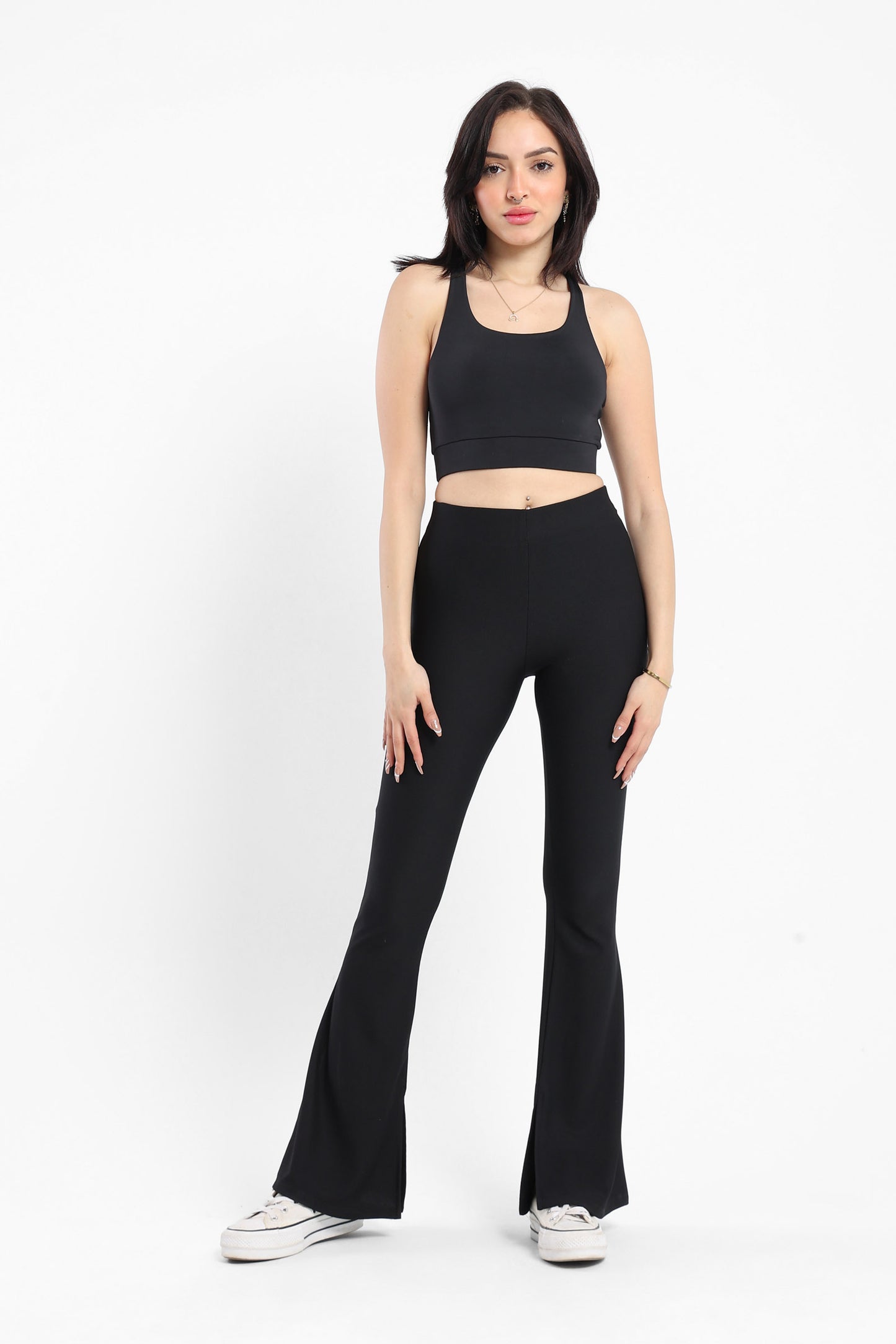 Pants Flared  Pants With Inner Slit - Outlet