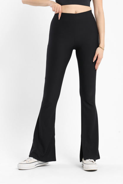 Pants Flared  Pants With Inner Slit - Outlet