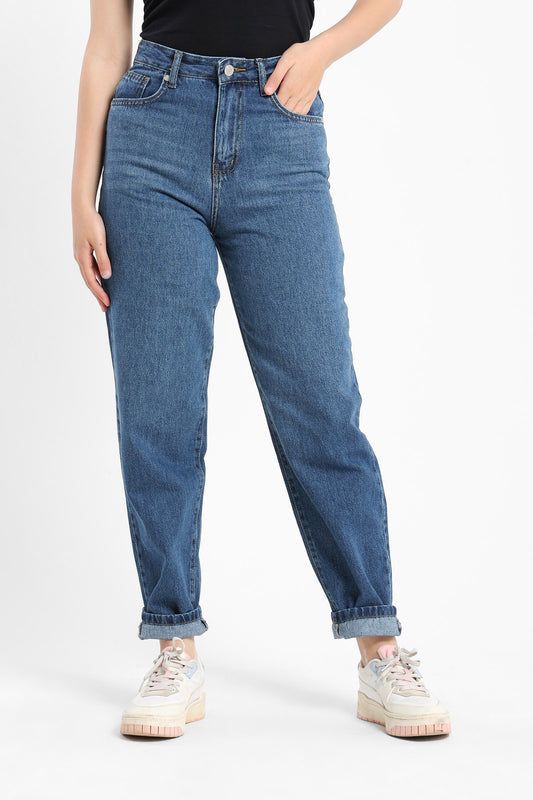 Jeans High-Waist Gaucho Jeans - Outlet
