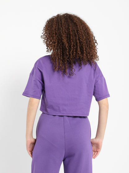 Cropped T-Shirt with Ring - Outlet