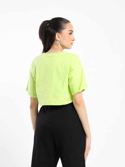 Drawstring Hem T-Shirt - Outlet