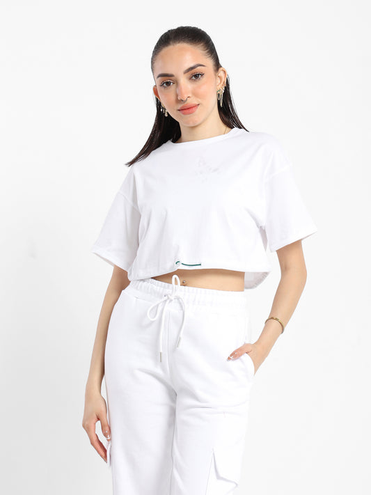 Drawstring Hem T-Shirt - Outlet