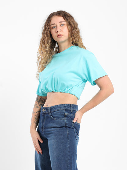 Drawstring Hem T-Shirt - Outlet