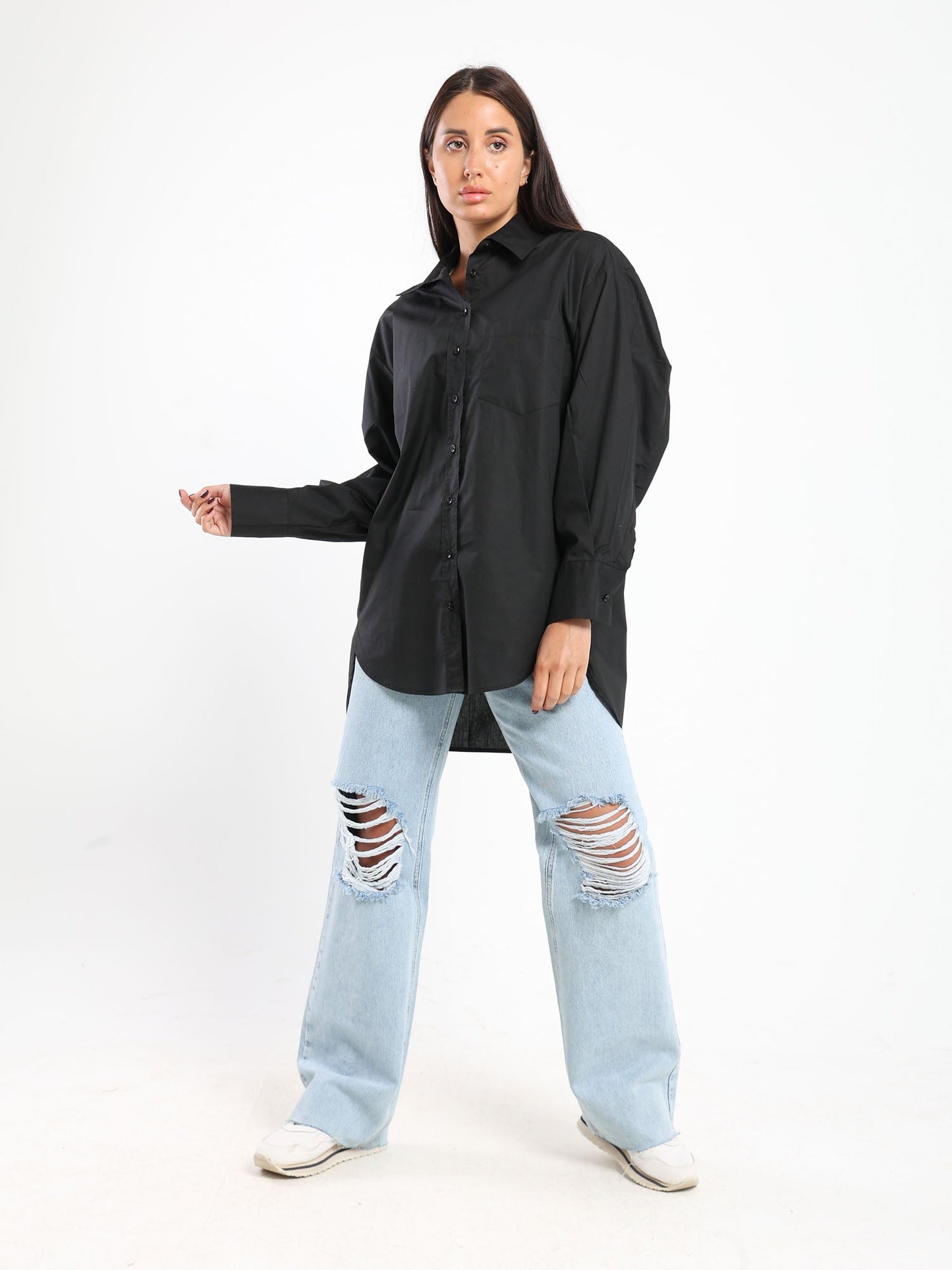 Shirt - Hi-Low - Oversized - Outlet