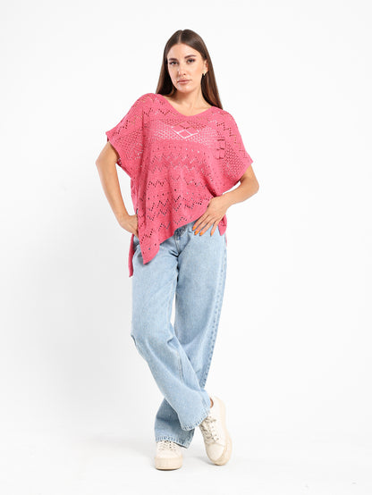 Crochet Oversized Top - Outlet