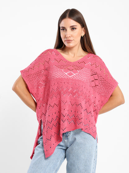 Crochet Oversized Top - Outlet