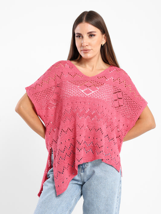 Crochet Oversized Top - Outlet