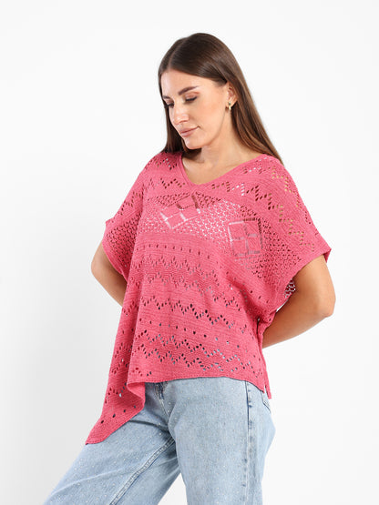 Crochet Oversized Top - Outlet