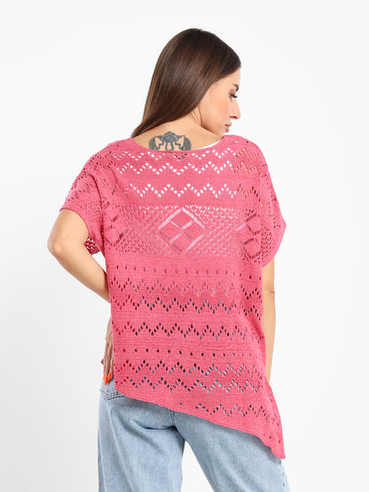 Crochet Oversized Top - Outlet