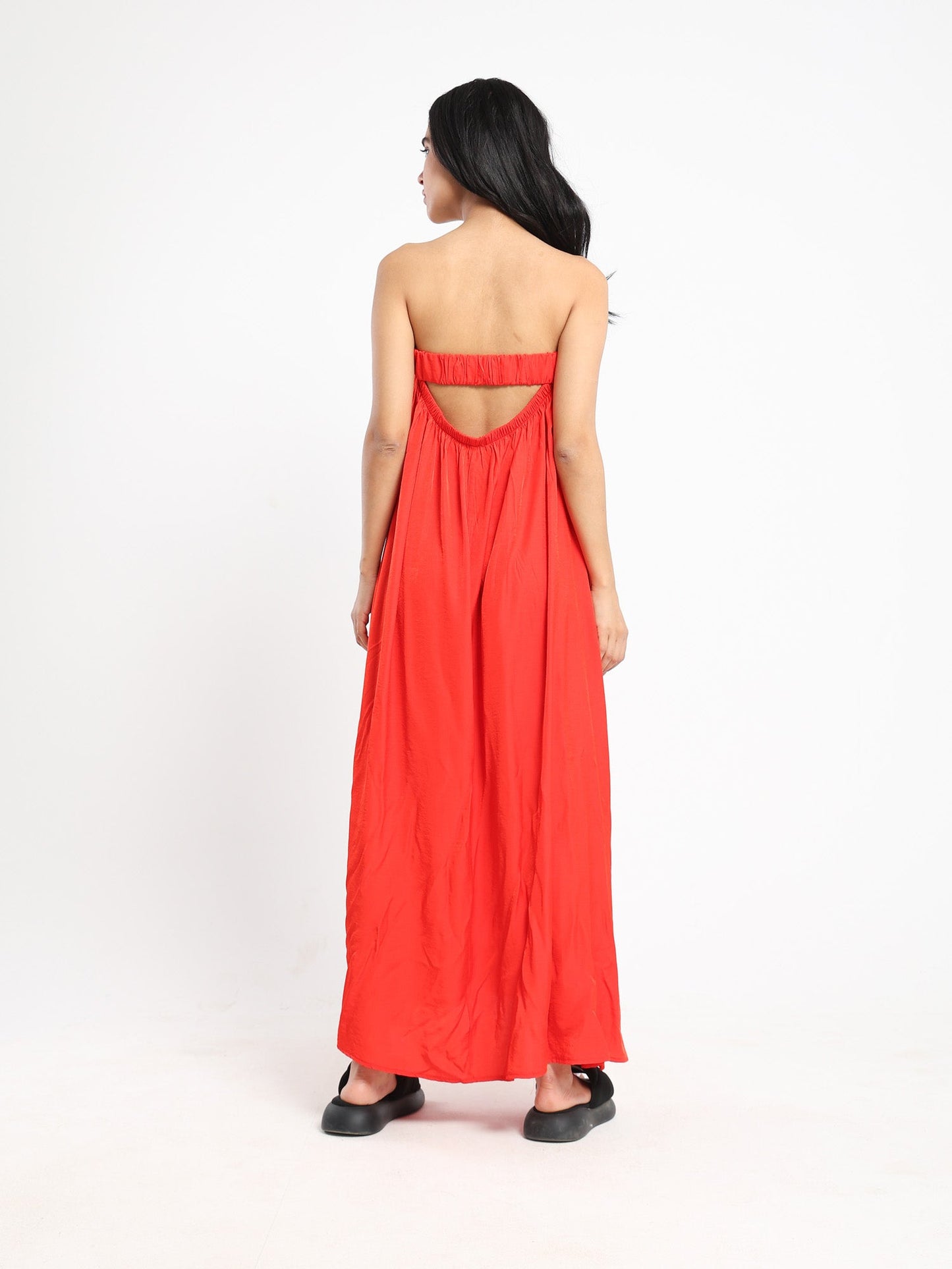 Strapless Maxi A Shape Dress