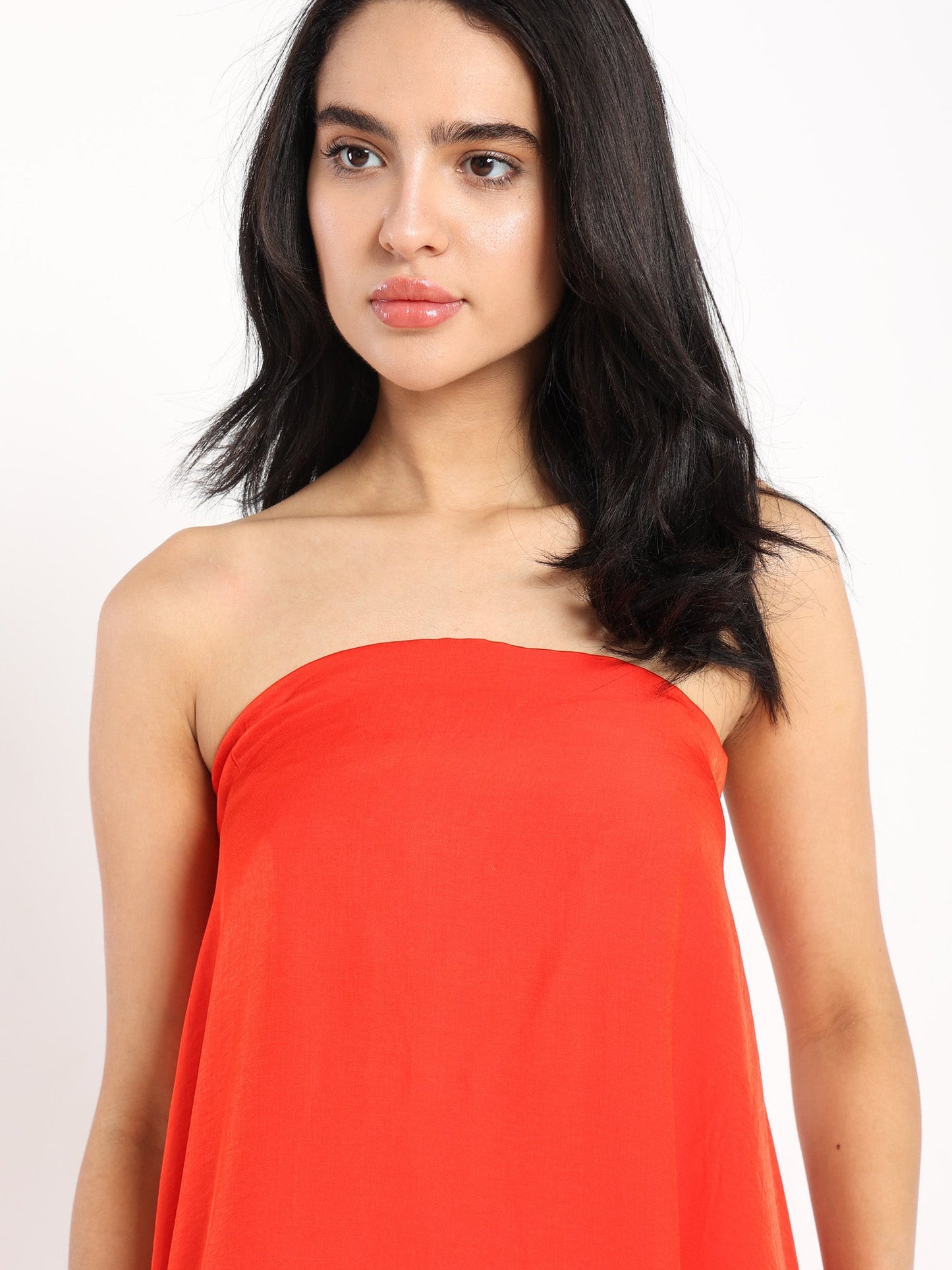 Strapless Maxi A Shape Dress