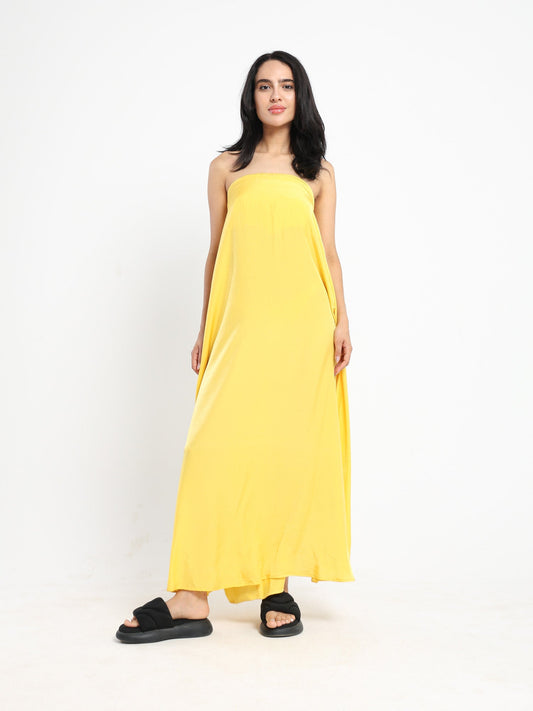 Strapless Maxi A Shape Dress