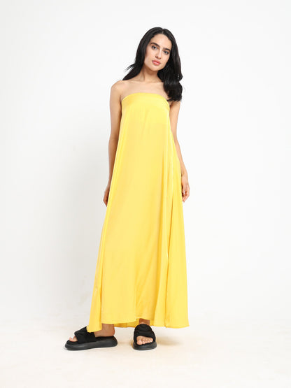 Strapless Maxi A Shape Dress