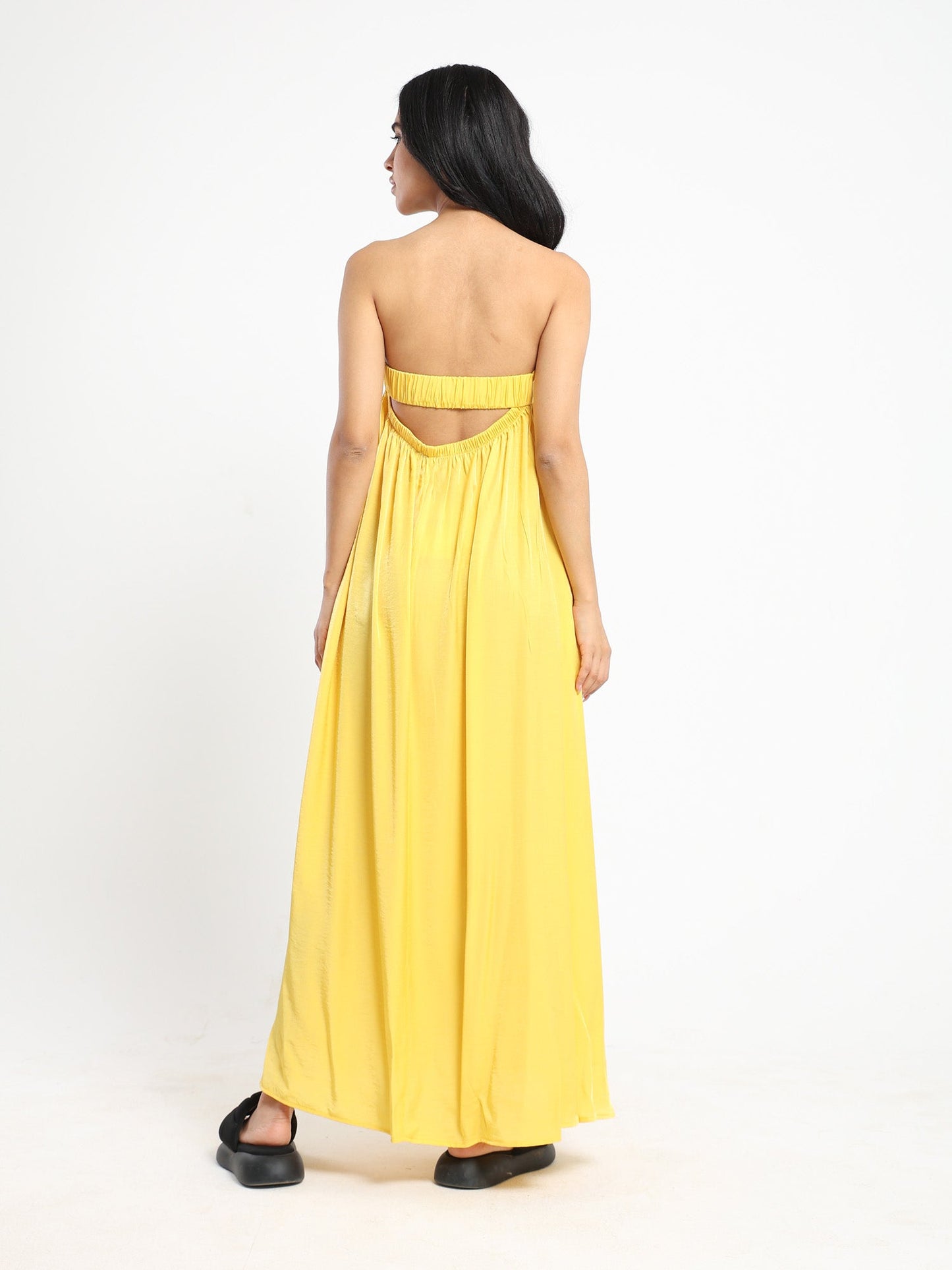 Strapless Maxi A Shape Dress