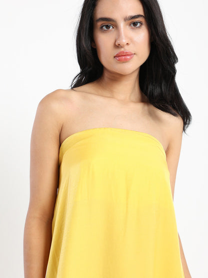 Strapless Maxi A Shape Dress