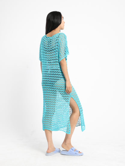 Loose Short Sleeve Tricot Dress - Outlet
