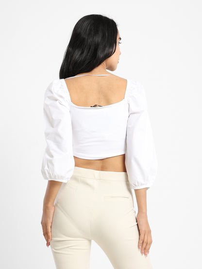Poplin Sleeve Top - Outlet