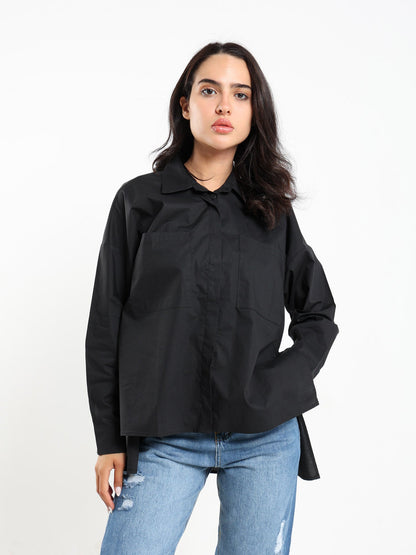 Shirts & Blouses High Low Oversized Shirt