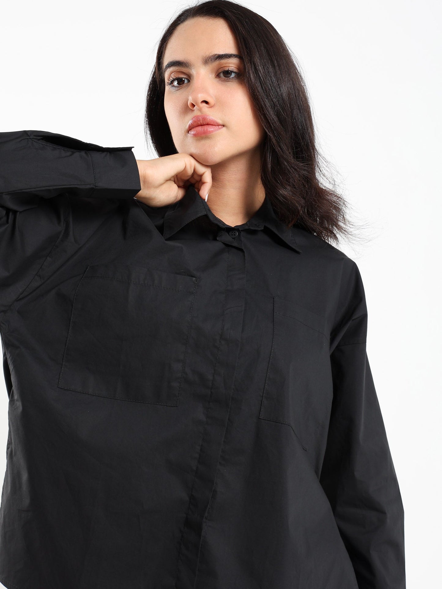 Shirts & Blouses High Low Oversized Shirt