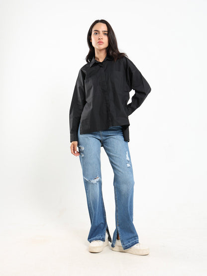 Shirts & Blouses High Low Oversized Shirt