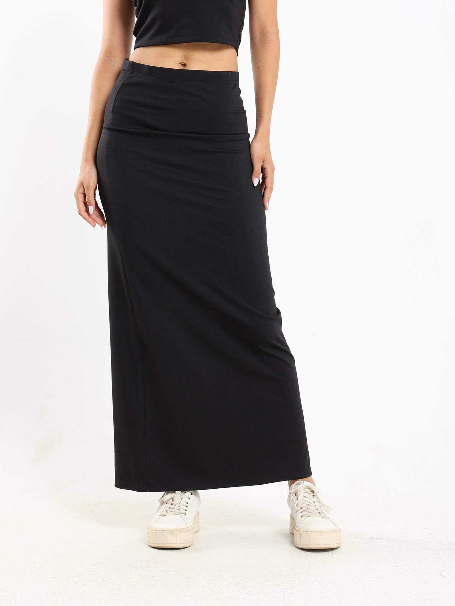 Maxi Skirt with Slit Back - Outlet