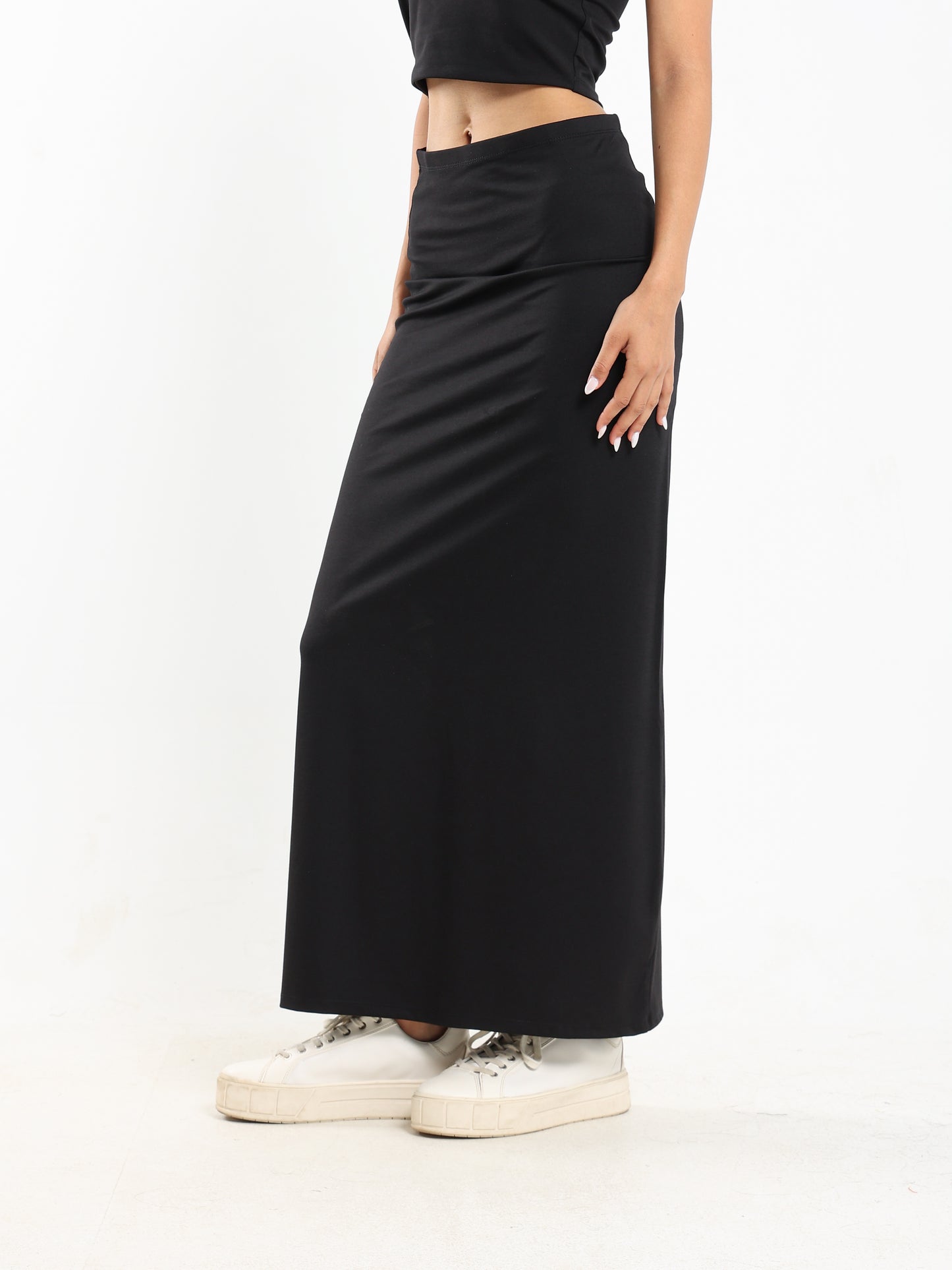Maxi Skirt with Slit Back - Outlet