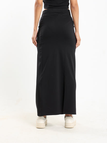 Maxi Skirt with Slit Back - Outlet