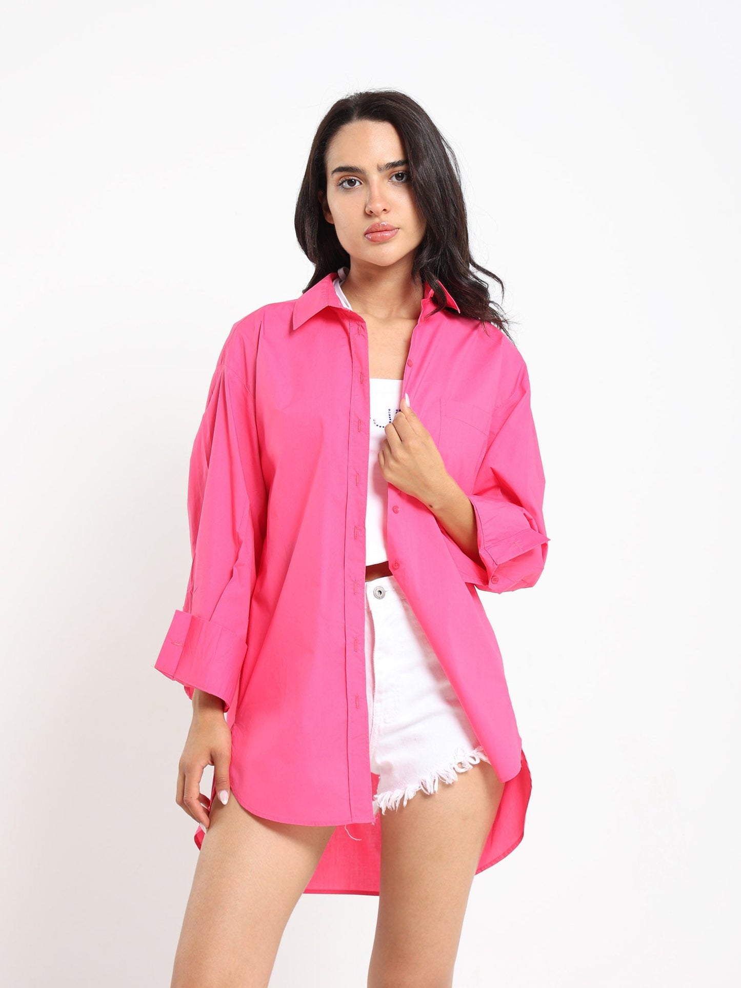 Shirt - Hi-Low - Oversized - Outlet