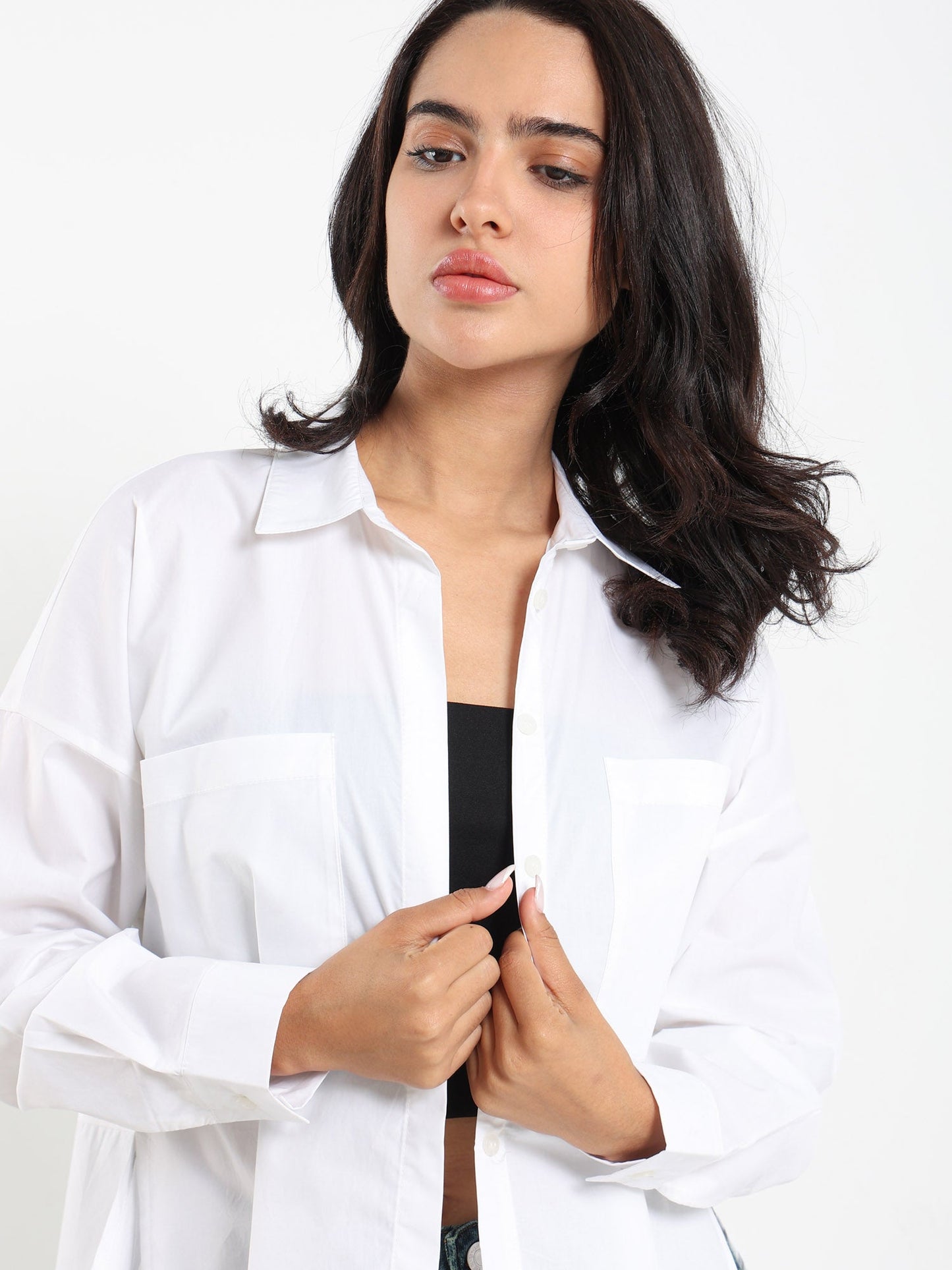 Shirts & Blouses High Low Oversized Shirt