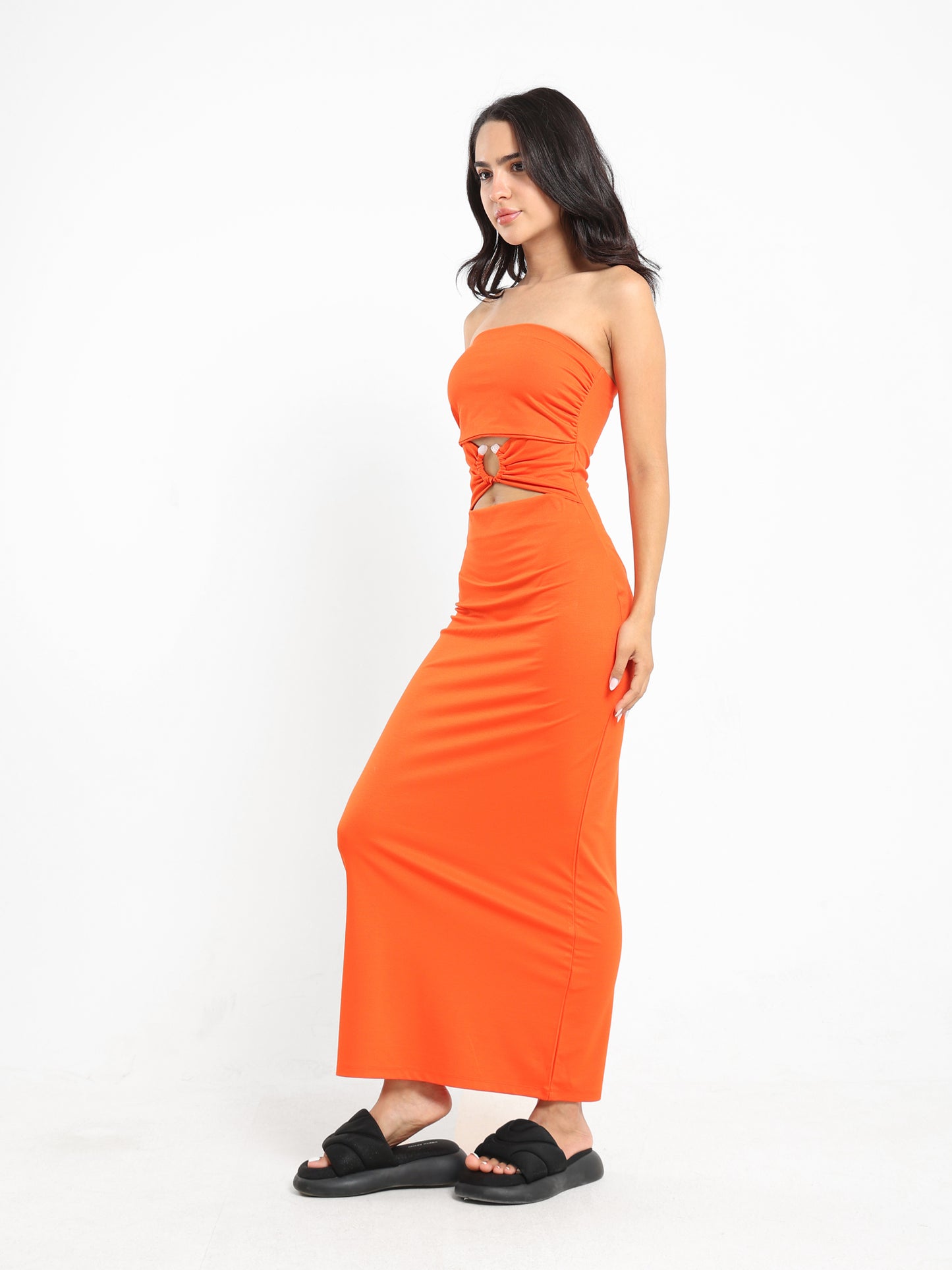 Fitted Off-Shoulder Dress - Outlet