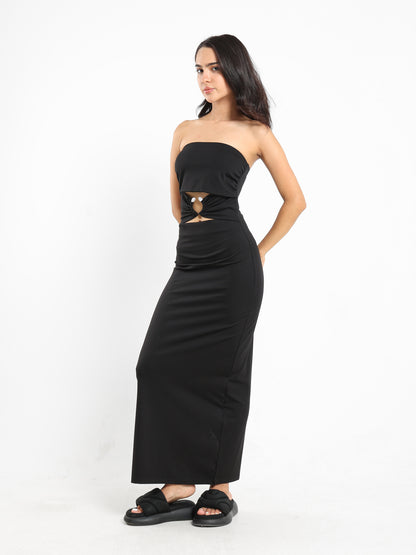 Fitted Off-Shoulder Dress - Outlet