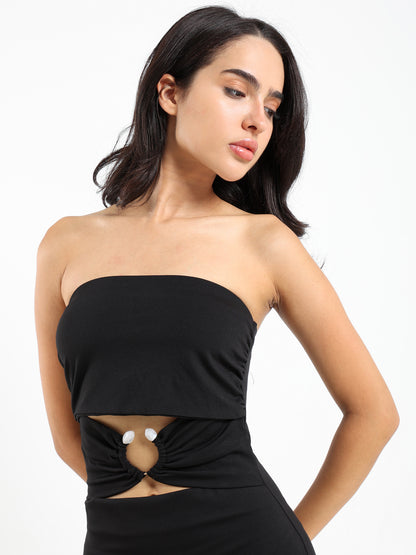Fitted Off-Shoulder Dress - Outlet