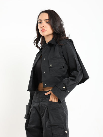Cropped Utility Jacket