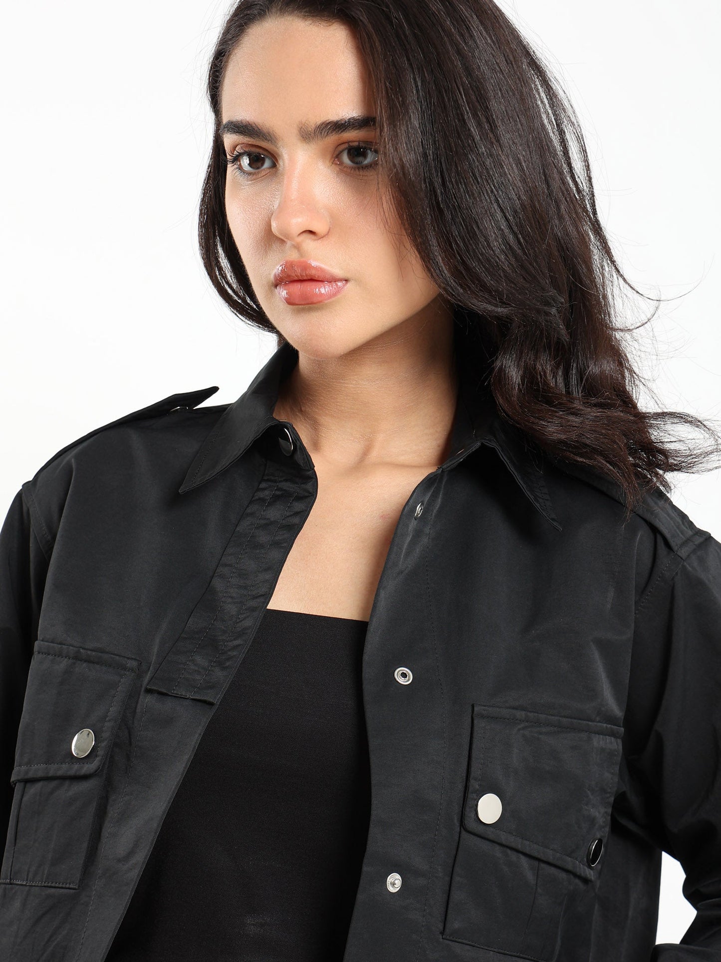 Cropped Utility Jacket
