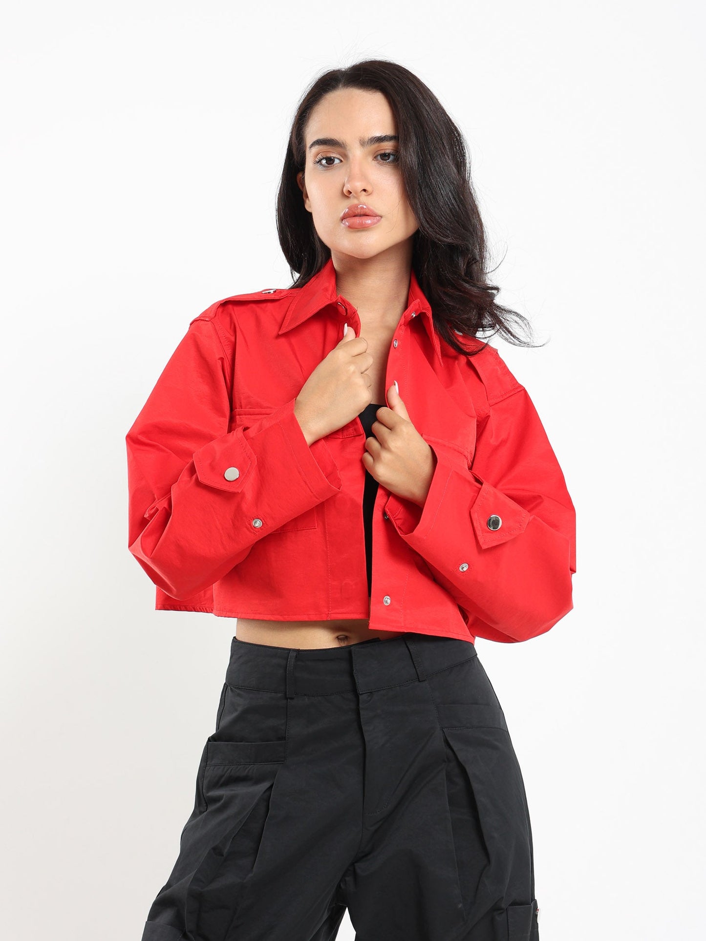 Cropped Utility Jacket
