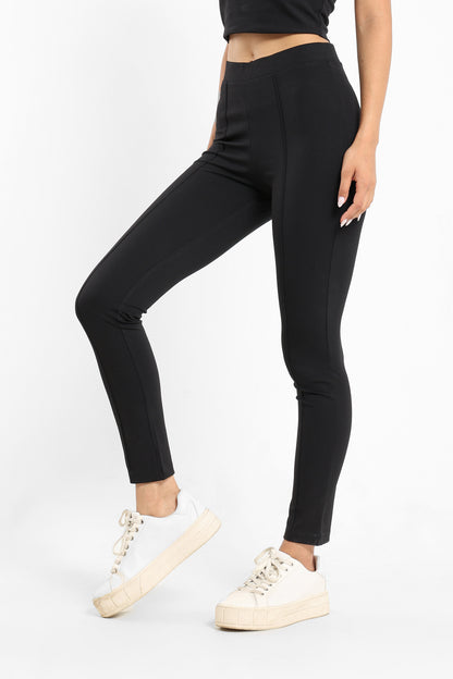 Basic Pants Leggings Solid - Outlet