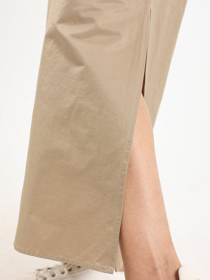 Dress Long Shirt Dress With Side  Slit - Outlet