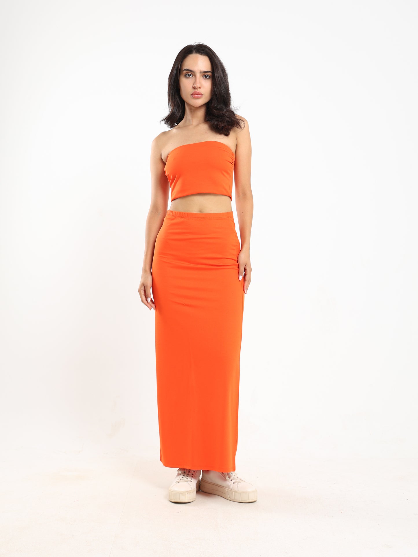 Maxi Skirt with Slit Back - Outlet