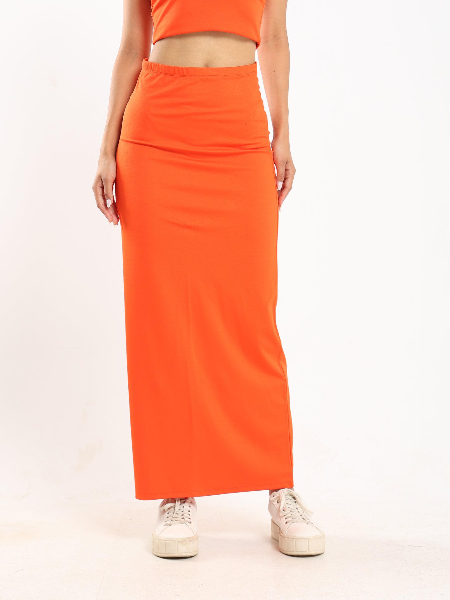 Maxi Skirt with Slit Back - Outlet