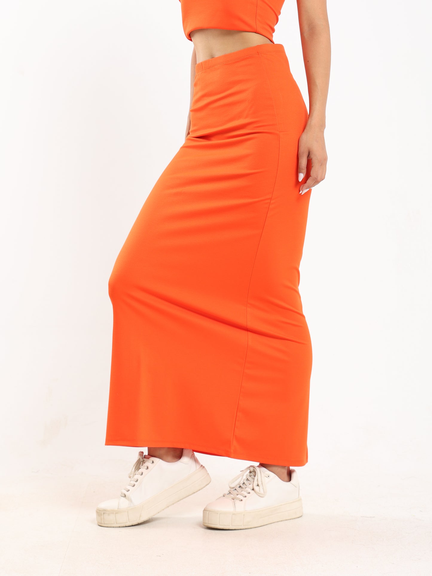 Maxi Skirt with Slit Back - Outlet