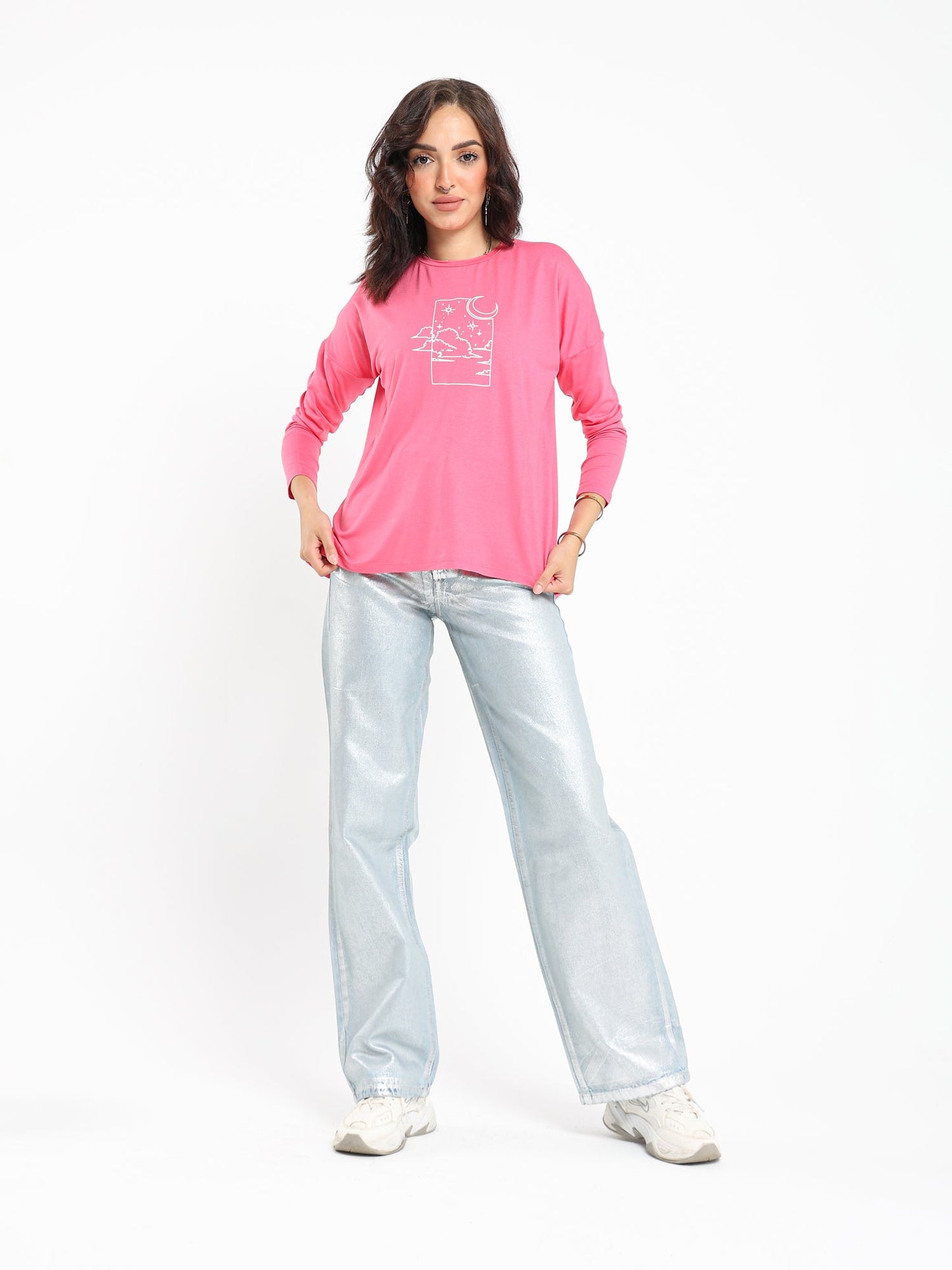 Tops & Tees Moon Stars & Clouds