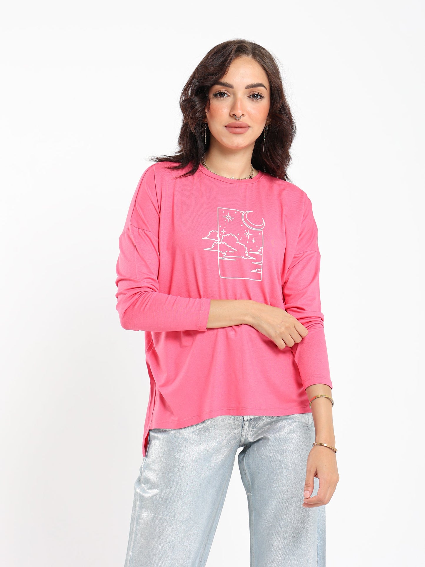 Tops & Tees Moon Stars & Clouds