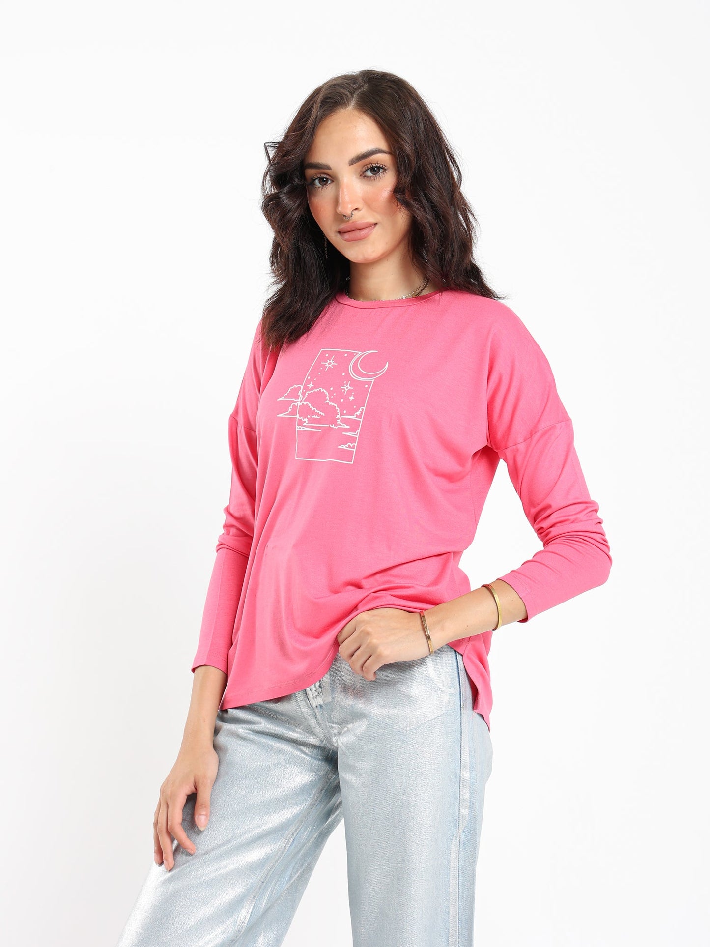 Tops & Tees Moon Stars & Clouds