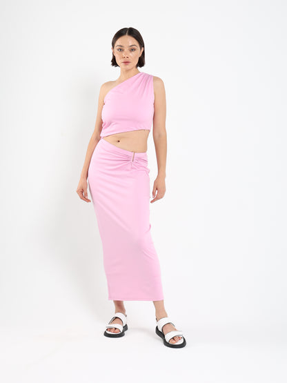 Cut-Out Waist Dress with Ring Detail - Outlet