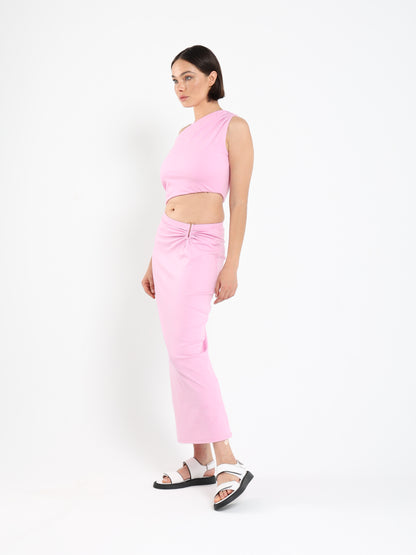 Cut-Out Waist Dress with Ring Detail - Outlet