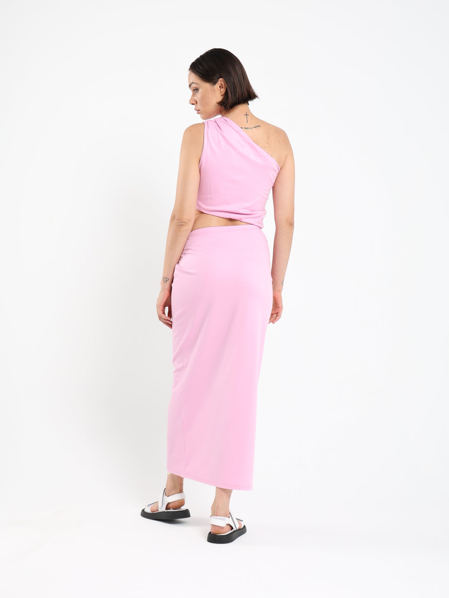 Cut-Out Waist Dress with Ring Detail - Outlet