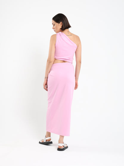 Cut-Out Waist Dress with Ring Detail - Outlet
